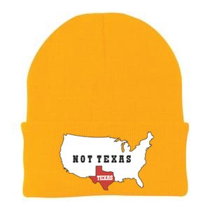 Texas Not Texas Map Knit Cap Winter Beanie