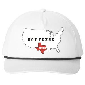 Texas Not Texas Map Snapback Five-Panel Rope Hat