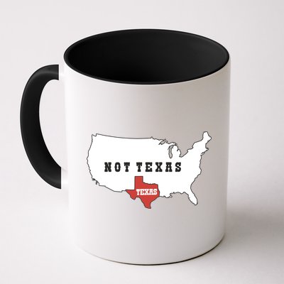 Texas Not Texas Map Mug