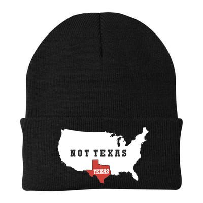 Texas Not Texas Map Knit Cap Winter Beanie
