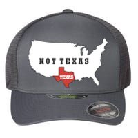 Texas Not Texas Map Flexfit Unipanel Trucker Cap