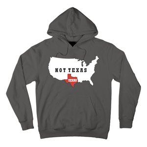 Texas Not Texas Map Hoodie