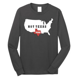 Texas Not Texas Map Long Sleeve Shirt