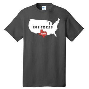 Texas Not Texas Map Tall T-Shirt