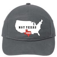 Texas Not Texas Map 7-Panel Snapback Hat