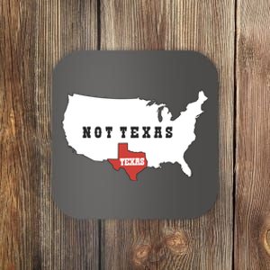 Texas Not Texas Map Coaster