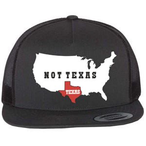 Texas Not Texas Map Flat Bill Trucker Hat