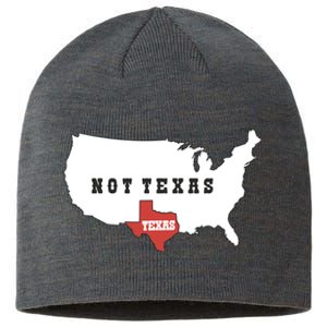 Texas Not Texas Map Sustainable Beanie