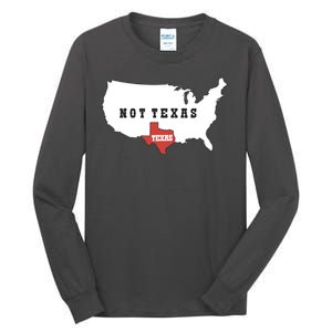 Texas Not Texas Map Tall Long Sleeve T-Shirt