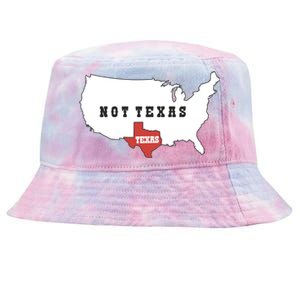 Texas Not Texas Map Tie-Dyed Bucket Hat