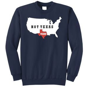 Texas Not Texas Map Sweatshirt