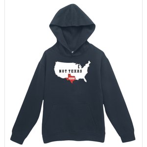 Texas Not Texas Map Urban Pullover Hoodie