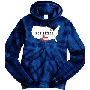 Texas Not Texas Map Tie Dye Hoodie