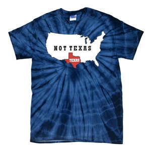 Texas Not Texas Map Tie-Dye T-Shirt