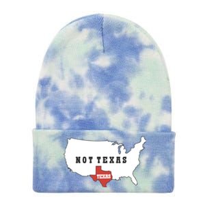 Texas Not Texas Map Tie Dye 12in Knit Beanie