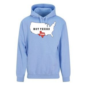 Texas Not Texas Map Unisex Surf Hoodie