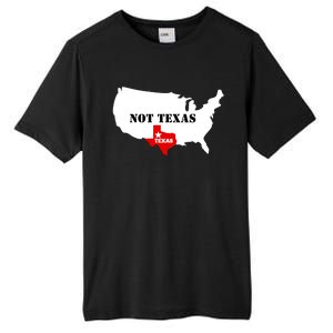 Texas Not Texas Map Tall Fusion ChromaSoft Performance T-Shirt