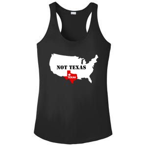 Texas Not Texas Map Ladies PosiCharge Competitor Racerback Tank