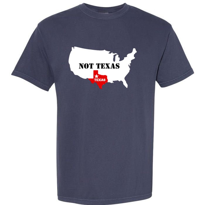 Texas Not Texas Map Garment-Dyed Heavyweight T-Shirt