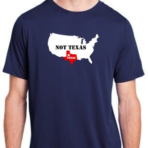 Texas Not Texas Map Adult ChromaSoft Performance T-Shirt