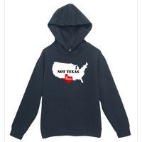 Texas Not Texas Map Urban Pullover Hoodie