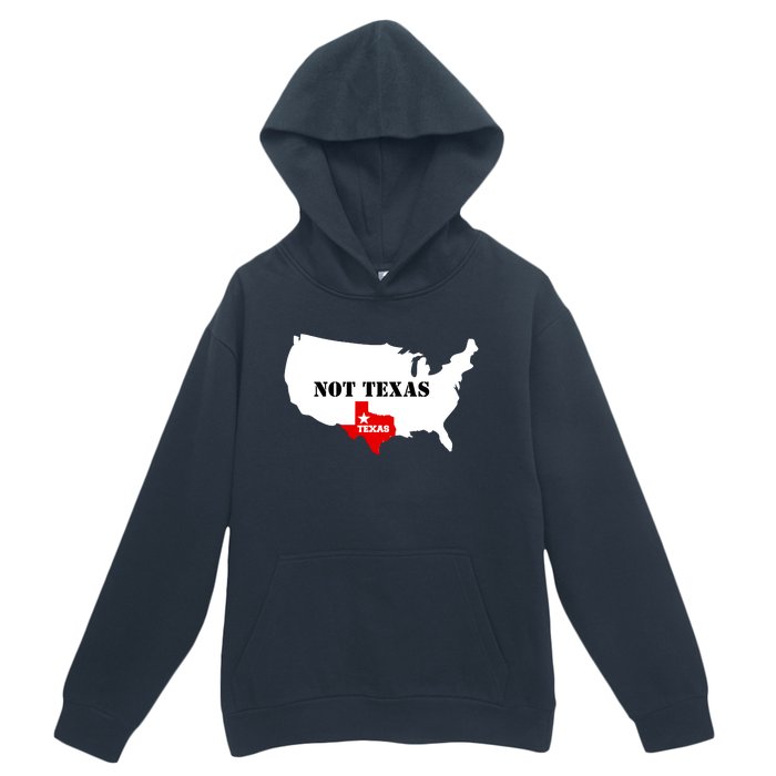 Texas Not Texas Map Urban Pullover Hoodie