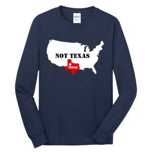 Texas Not Texas Map Tall Long Sleeve T-Shirt