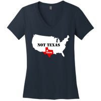 Texas Not Texas Map Women's V-Neck T-Shirt