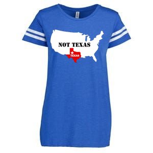 Texas Not Texas Map Enza Ladies Jersey Football T-Shirt