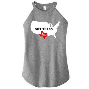 Texas Not Texas Map Women's Perfect Tri Rocker Tank