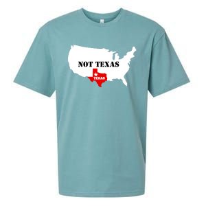 Texas Not Texas Map Sueded Cloud Jersey T-Shirt