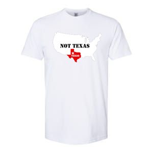 Texas Not Texas Map Softstyle CVC T-Shirt