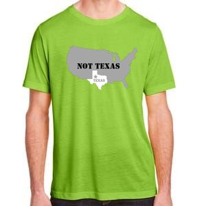 Texas Not Texas With America Map Adult ChromaSoft Performance T-Shirt