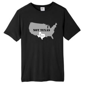 Texas Not Texas With America Map Tall Fusion ChromaSoft Performance T-Shirt