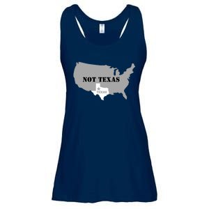 Texas Not Texas With America Map Ladies Essential Flowy Tank