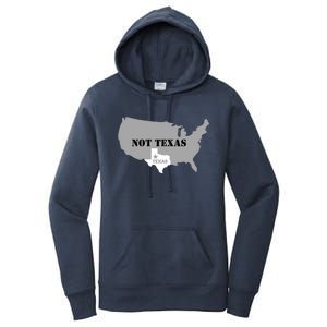 Texas Not Texas With America Map Women's Pullover Hoodie