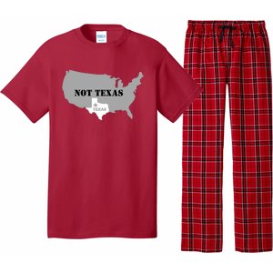 Texas Not Texas With America Map Pajama Set