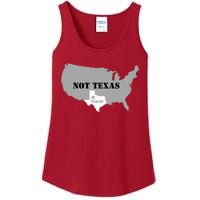 Texas Not Texas With America Map Ladies Essential Tank