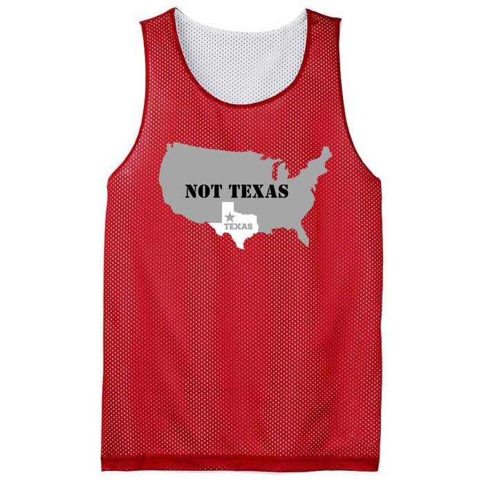 Texas Not Texas With America Map Mesh Reversible Basketball Jersey Tank