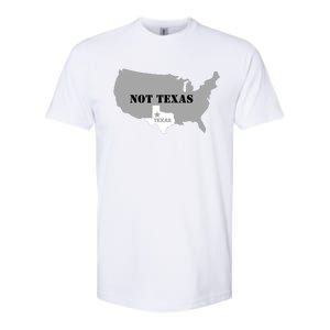 Texas Not Texas With America Map Softstyle CVC T-Shirt