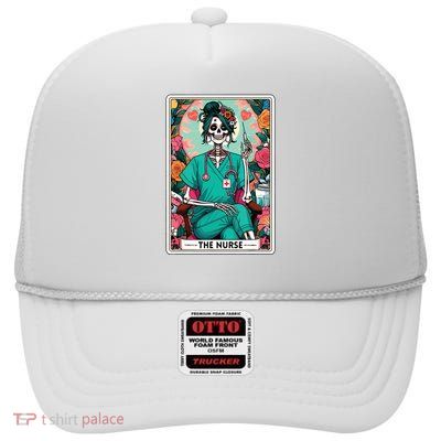 The Nurse Tarot Card High Crown Mesh Back Trucker Hat