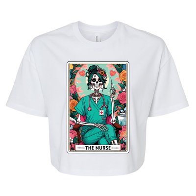 The Nurse Tarot Card Bella+Canvas Jersey Crop Tee