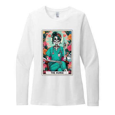 The Nurse Tarot Card Womens CVC Long Sleeve Shirt