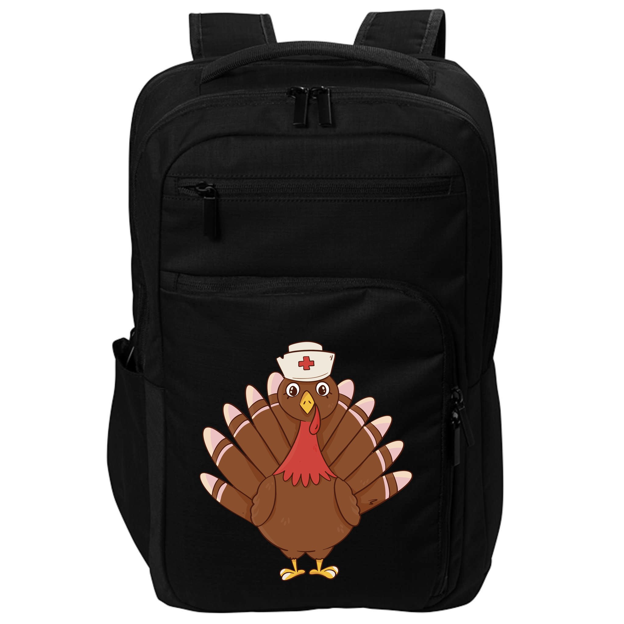 Turkey Nurse Thanksgiving Impact Tech Backpack