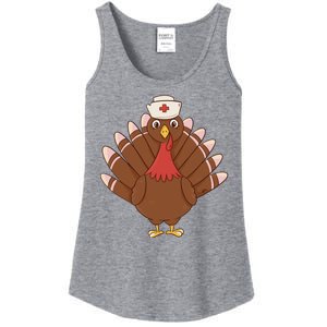 Turkey Nurse Thanksgiving Ladies Essential Tank