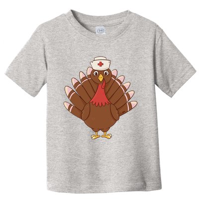 Turkey Nurse Thanksgiving Toddler T-Shirt