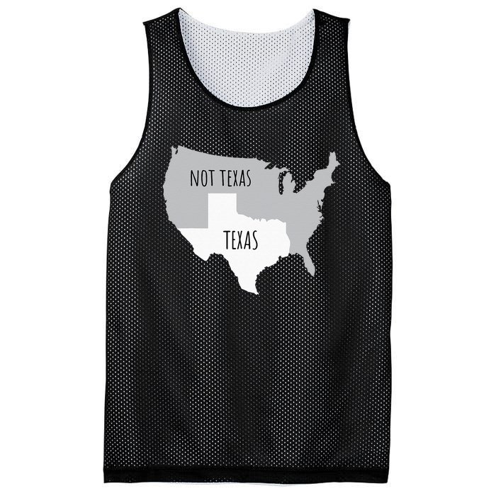 Texas Not Texas With America Map Mesh Reversible Basketball Jersey Tank