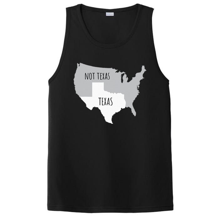 Texas Not Texas With America Map PosiCharge Competitor Tank