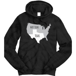 Texas Not Texas With America Map Tie Dye Hoodie