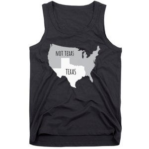 Texas Not Texas With America Map Tank Top